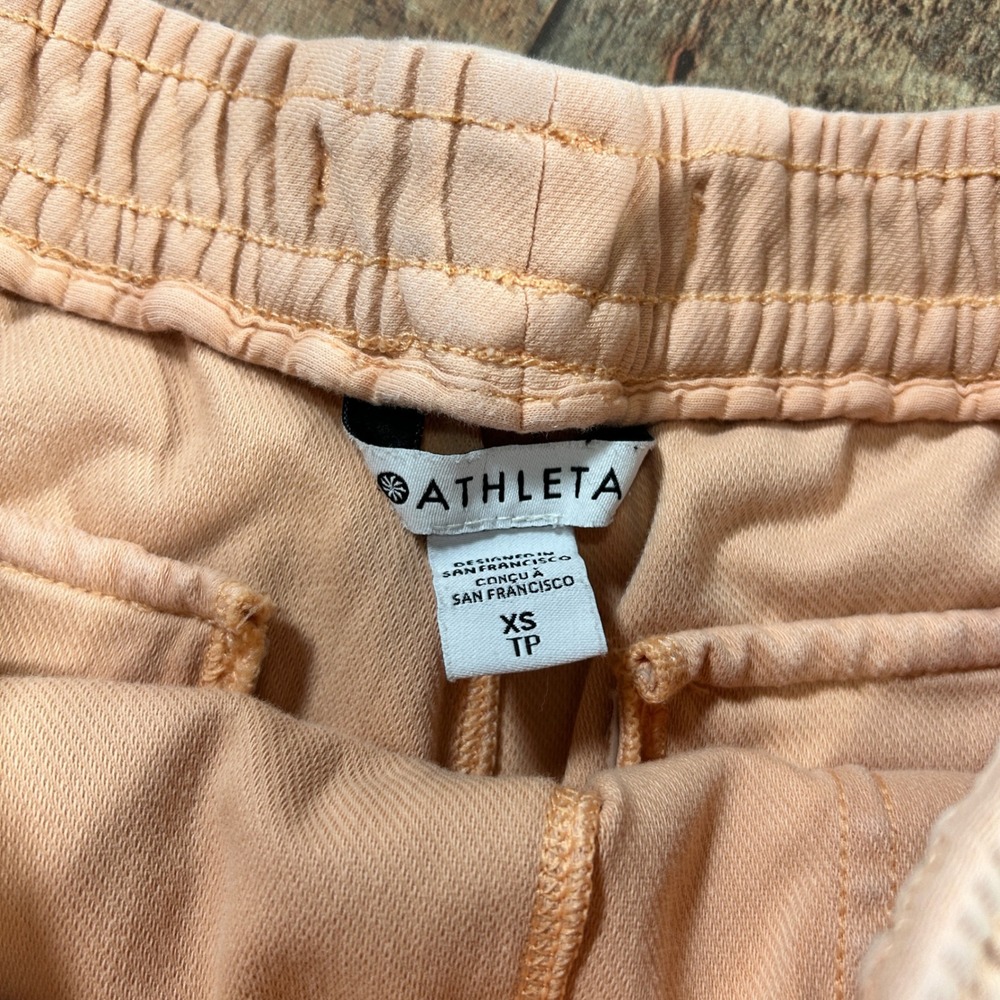 Athleta Farallon Short Peach Apricot Organic Cotton Utility Shorts XS - Picture 4 of 6